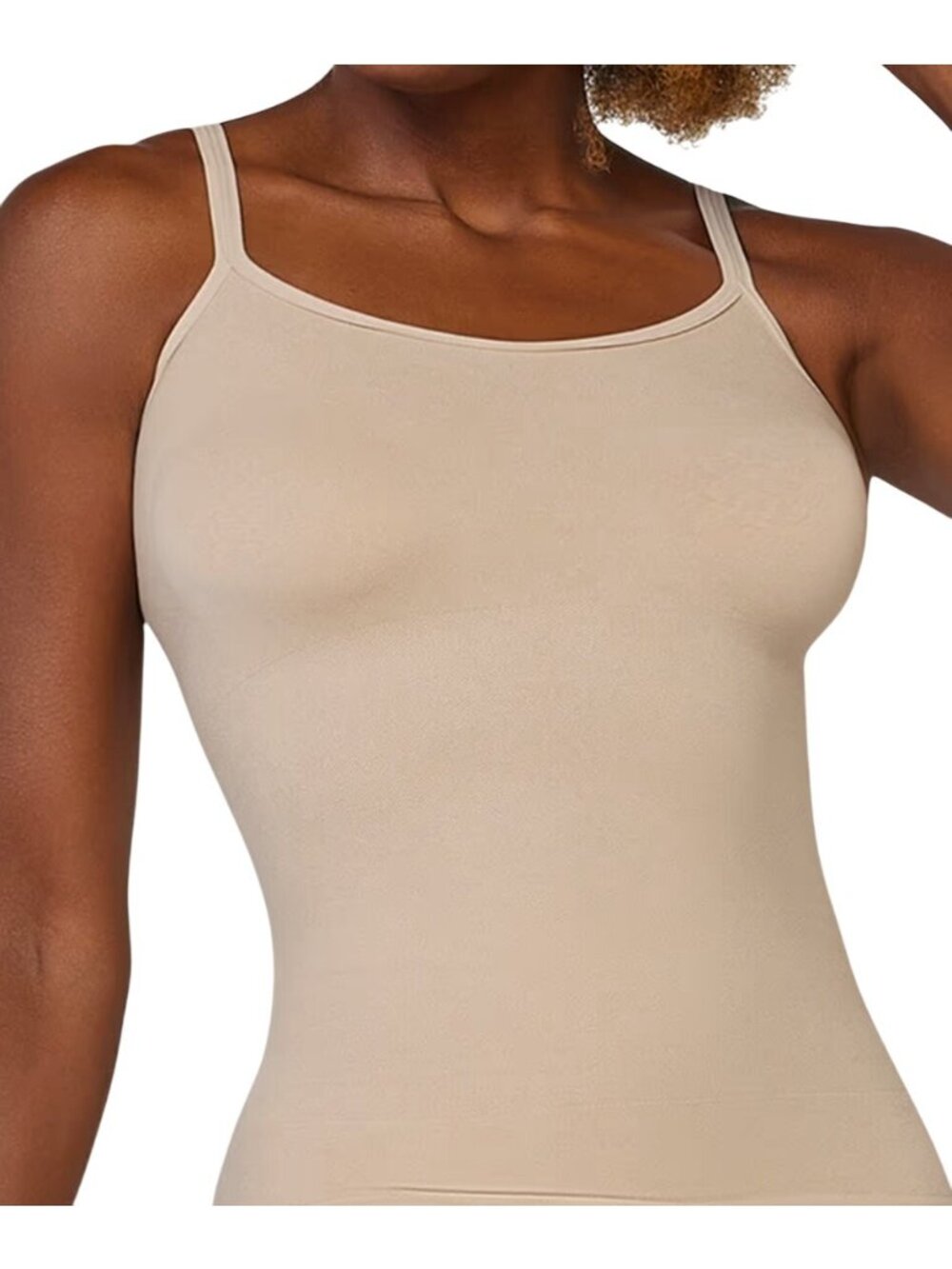 Curveez® Incredibly Shaping Cami Shapewear Nude Tan Beige Sz LG CUR3501